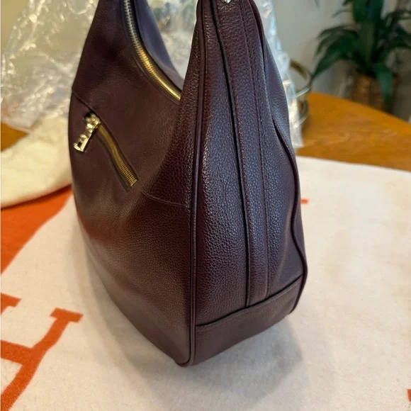 Coach Dark burgundy Leather Hobo Bag - Picture 5 of 16